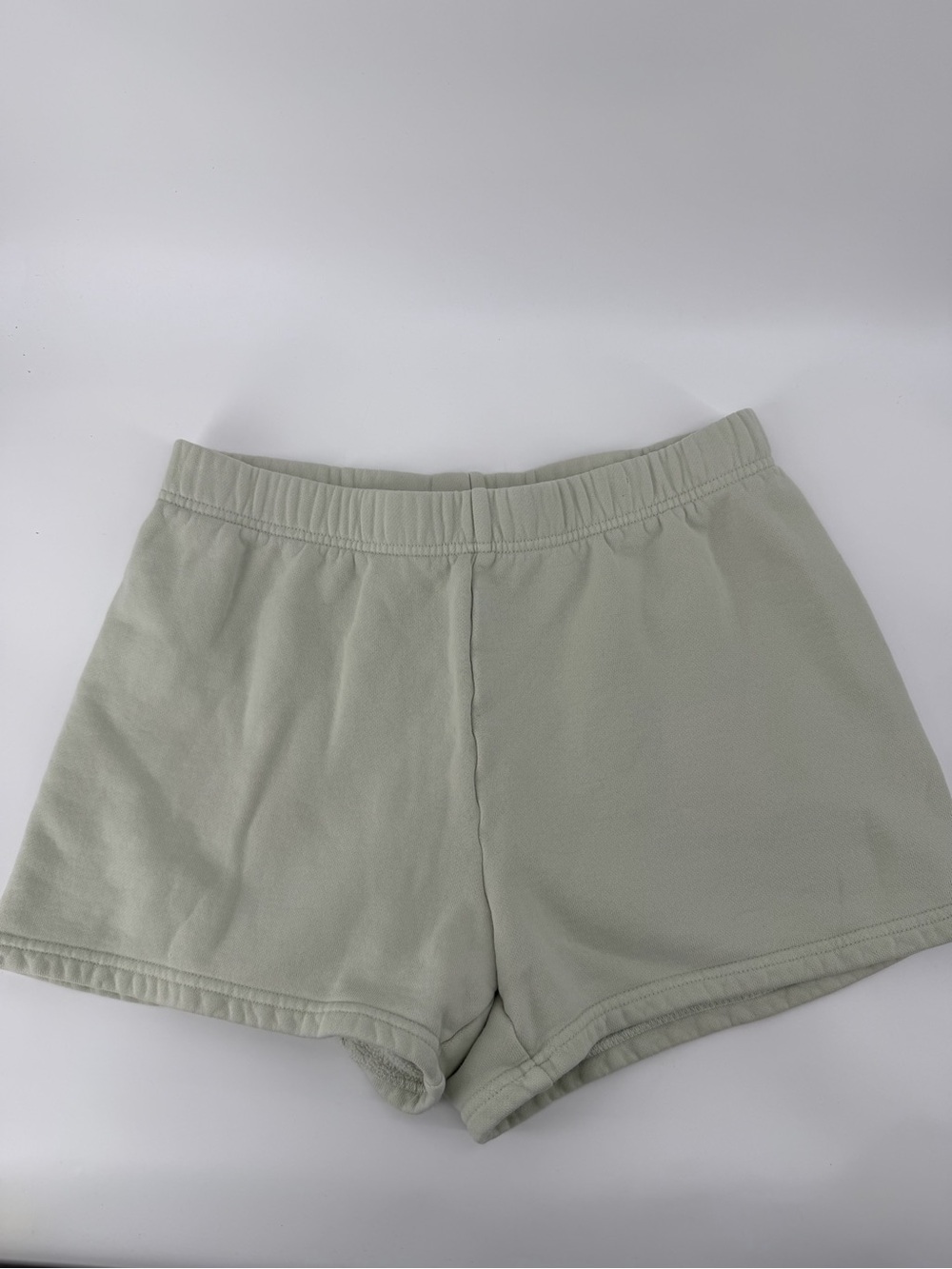 Aritzia Tna Cozy Fleece Perfect Sweatshorts Sage Green Size S